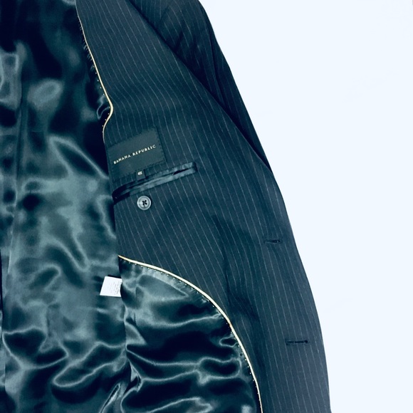 Banana Republic Men's Black Blazer Suit Jacket 40S - Picture 6 of 8